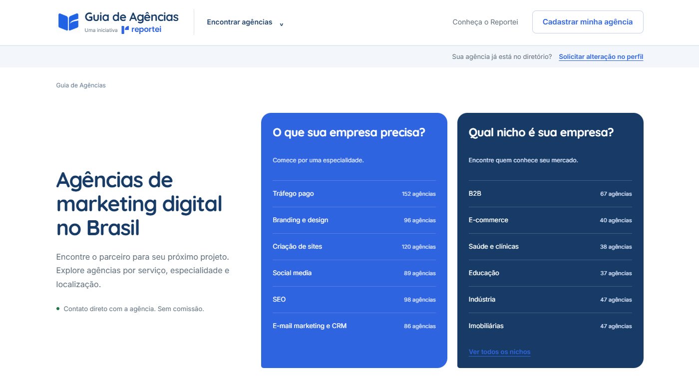 Reportei - Guia de Agências de Marketing